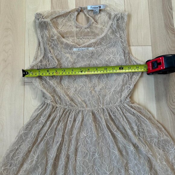Vintage 2000s Forever 21 Lace Dress – Ethereal Fairycore Top - Picture 6 of 8